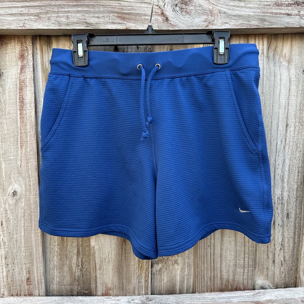 Nike Sphere Womens Sporty Jogging Shorts Royal Blue Casual Athleisure M (8-10)